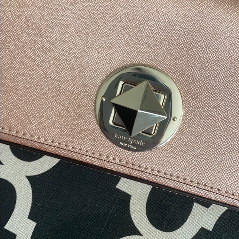 Rose gold clutch